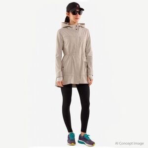LULULEMON Après Practice Anorak Hooded Jacket in Classic Tan Size 12